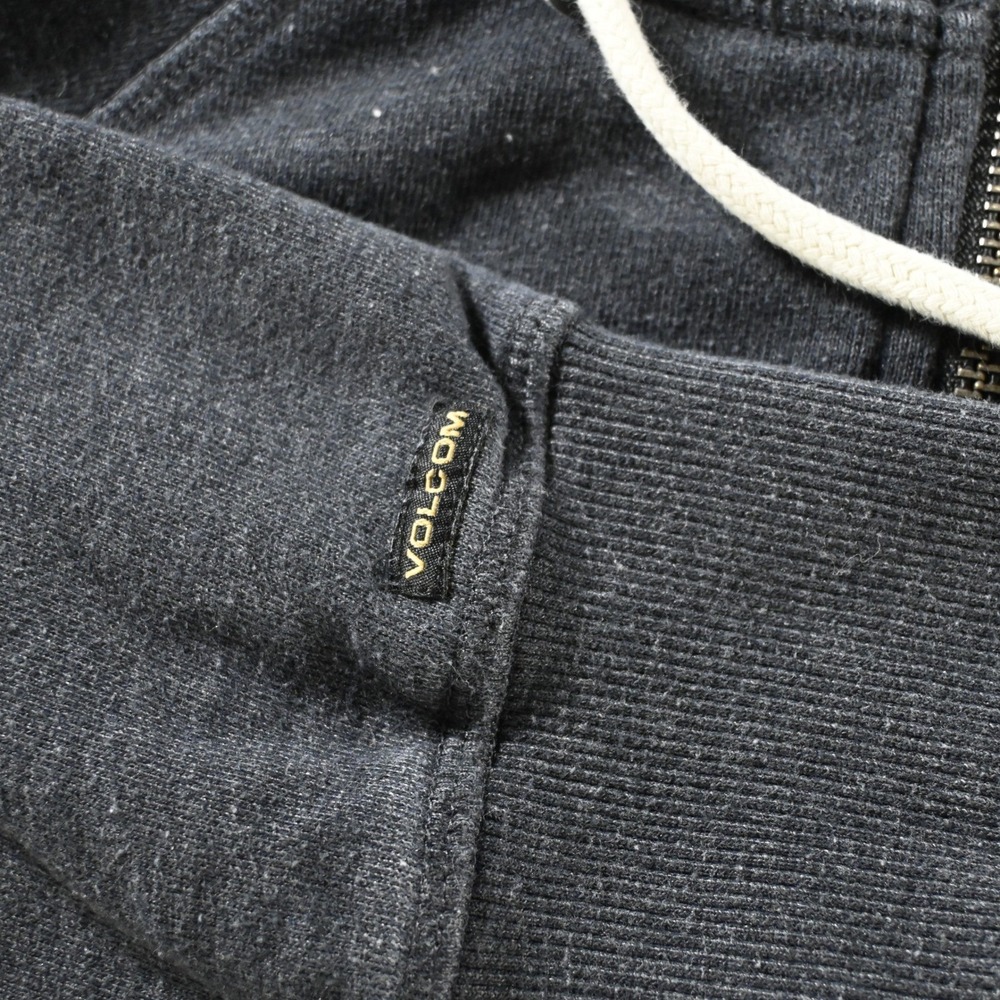 Volcom Mens Classic Fit Full Zip Hoodie Size M Charcoal Gray Heather - Picture 10 of 10